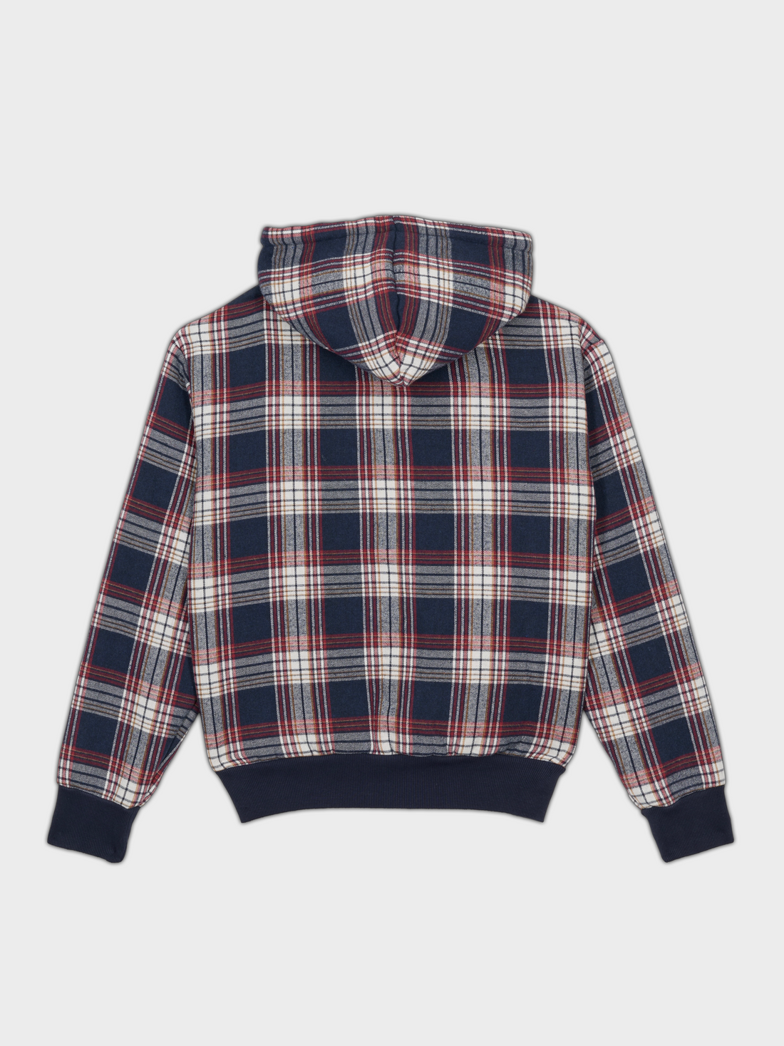 Zip Hoodie VSN à Carreaux - Rouge