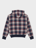 Zip Hoodie VSN à Carreaux - Rouge