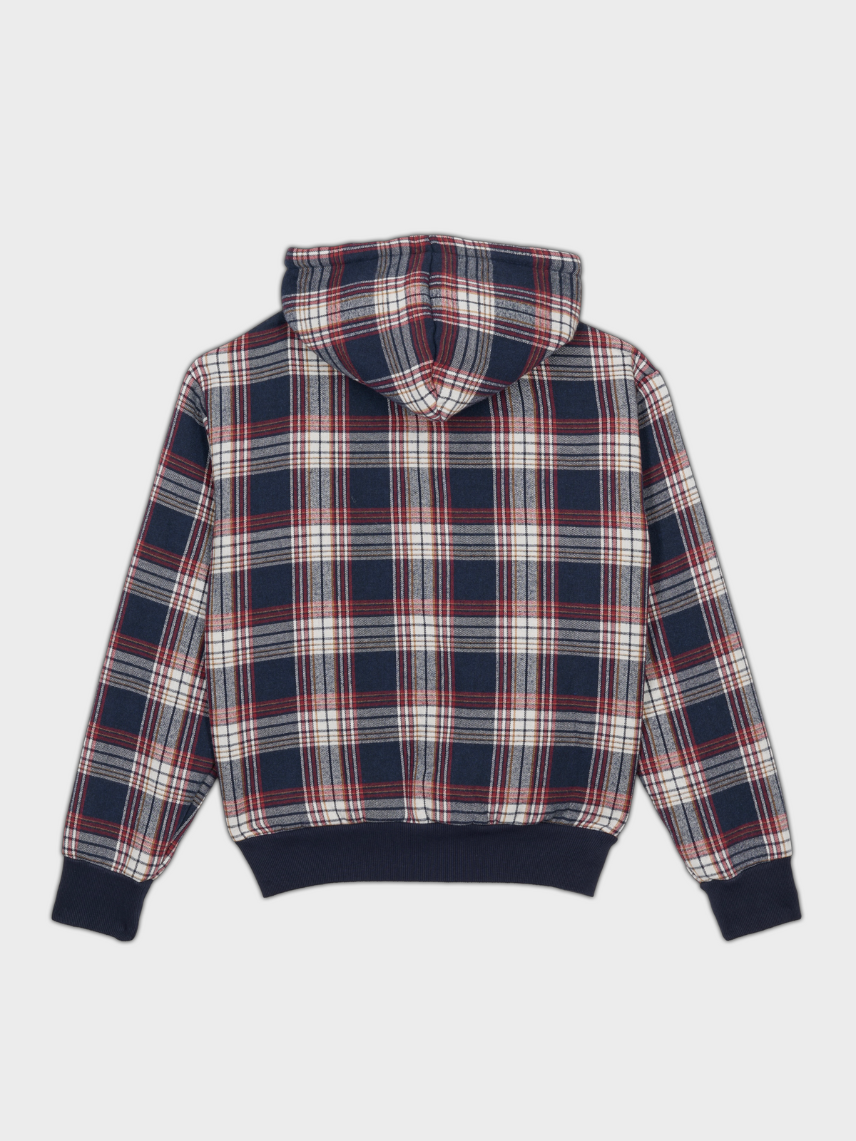 Zip Hoodie VSN à Carreaux - Rouge