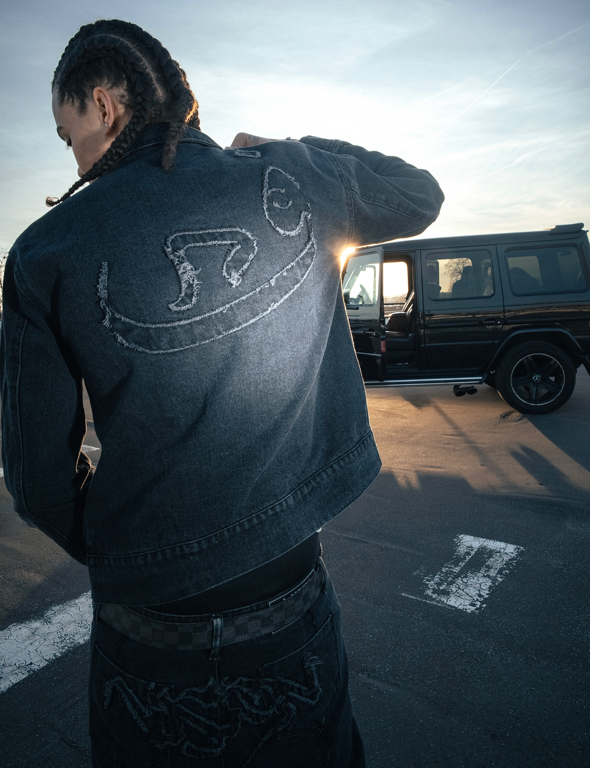 Veste en Jean 808 - Noir