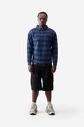 Polo Rayé Effiloché - Bleu