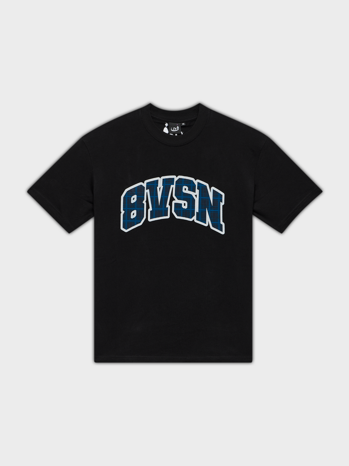 T-shirt 8VSN à Carreaux - Noir
