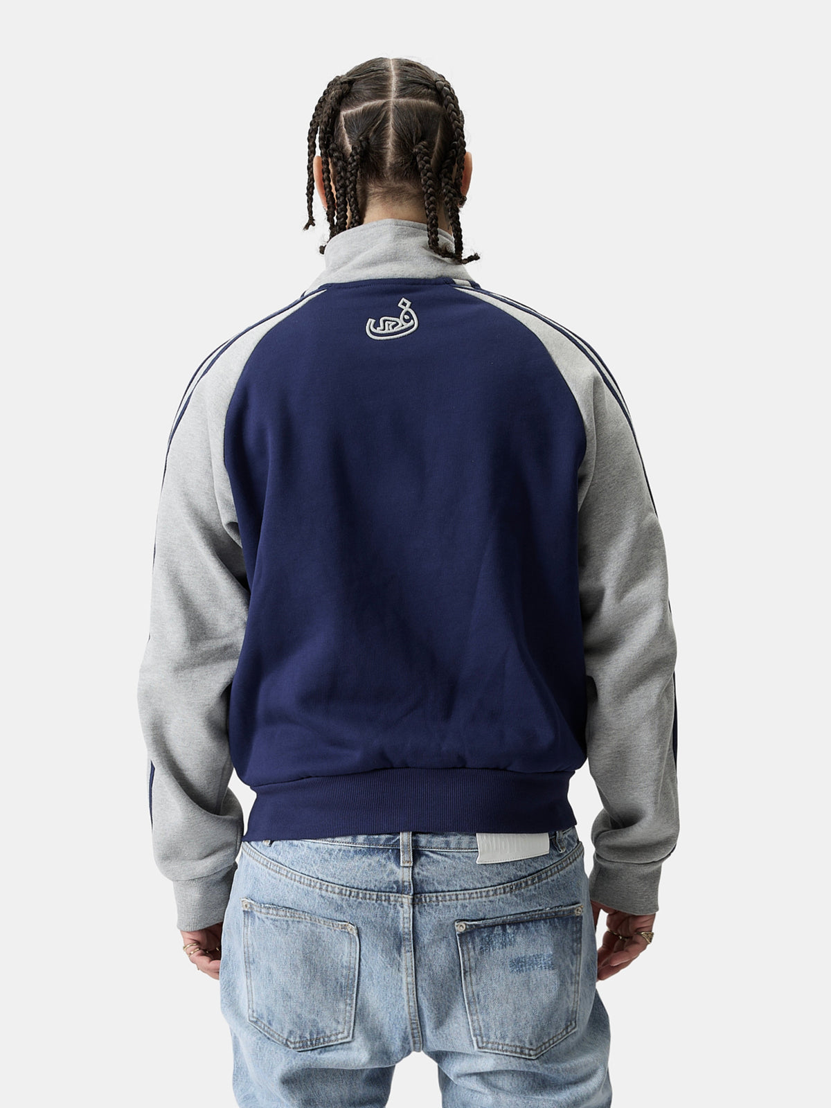 Pull Col Zippé - Bleu