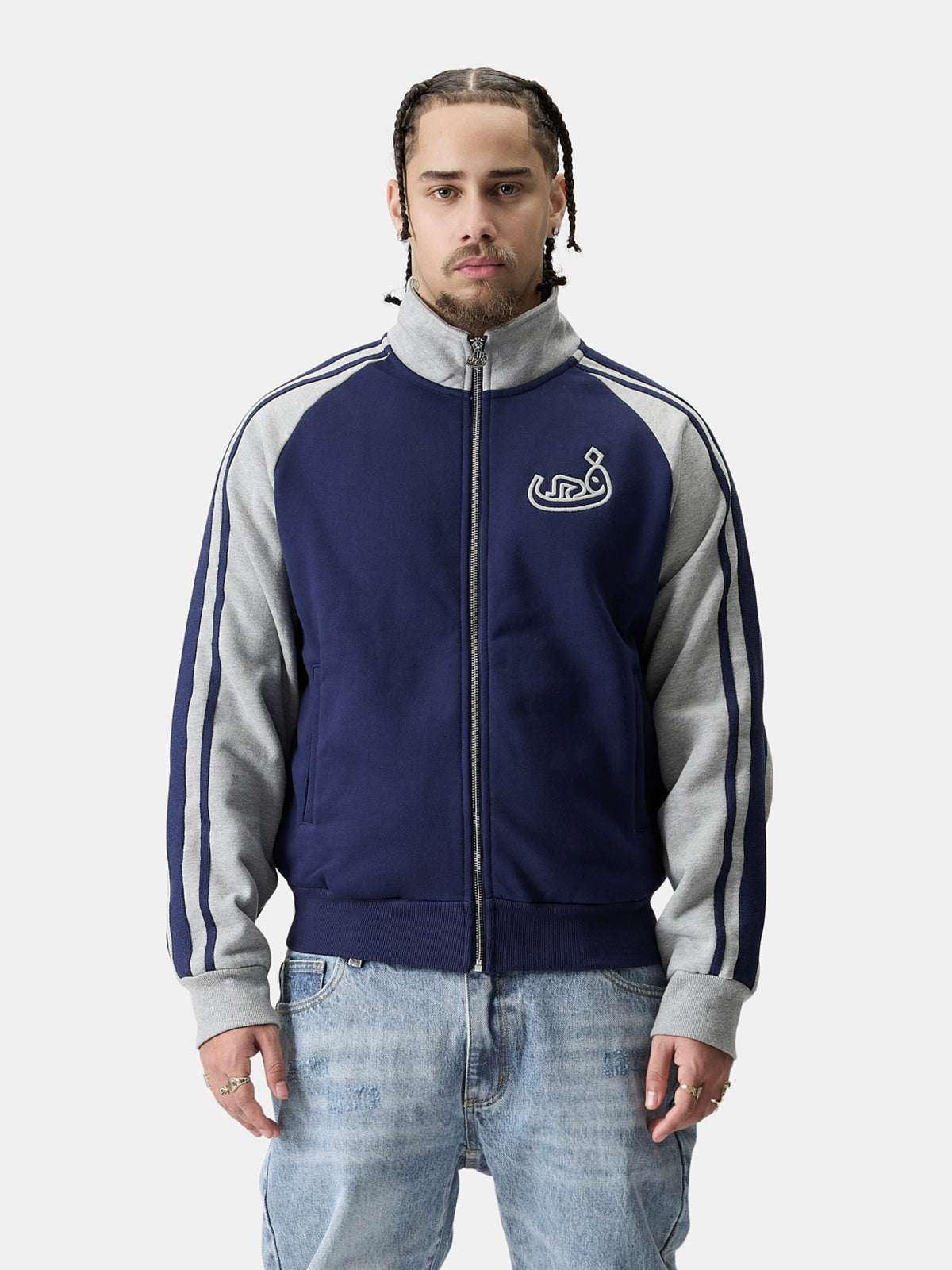 Pull Col Zippé - Bleu