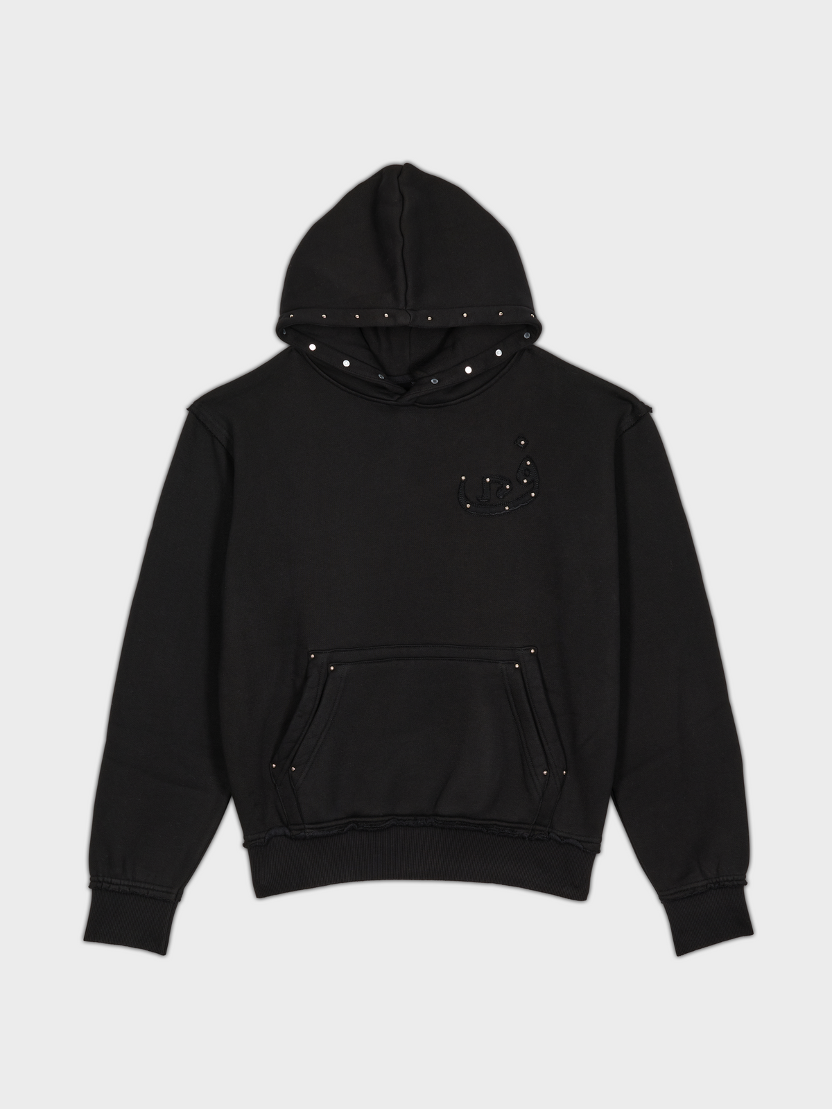 Hoodie Boutonné - Noir